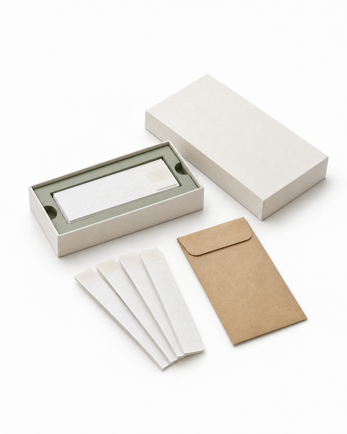 DUTCH hormone test kit with collection strips and return envelope